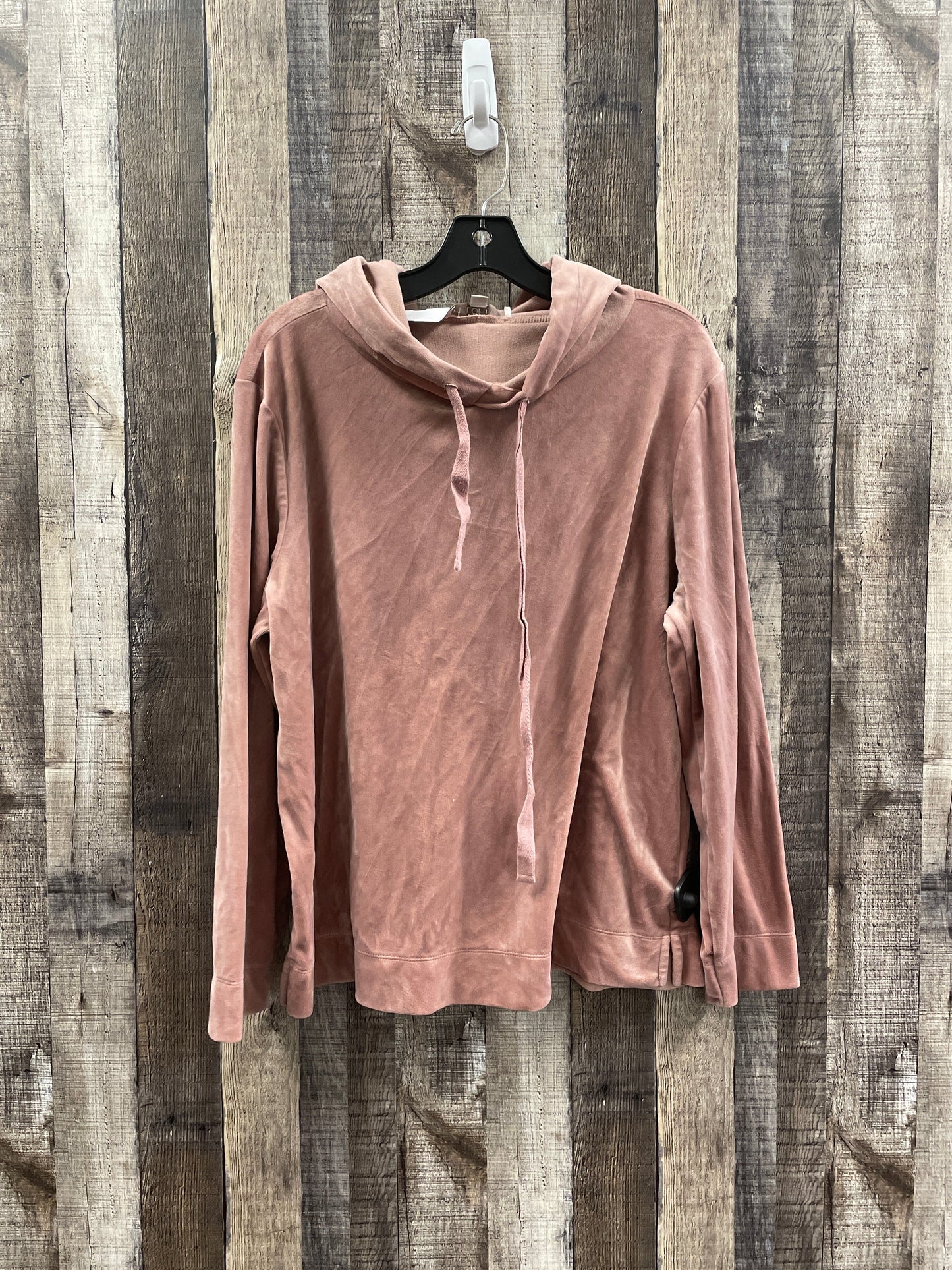 Sweatshirt Hoodie By Loft In Pink, Size: L