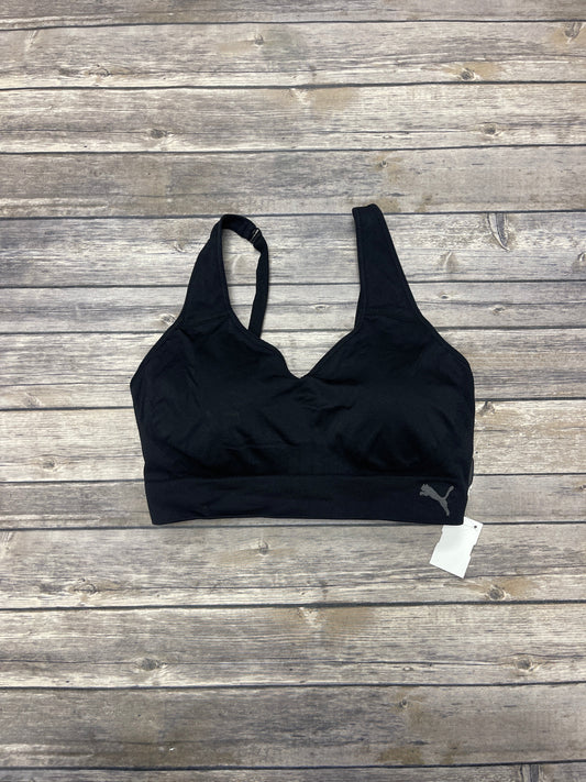 Athletic Bra By Puma In Black, Size: Xl