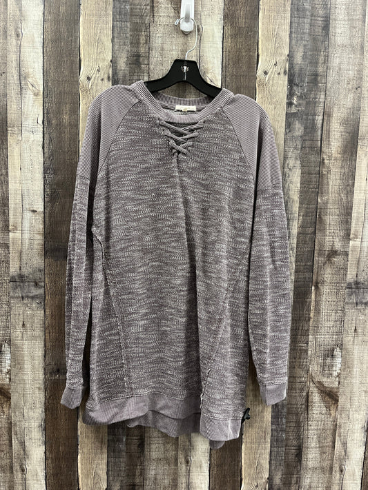 Top Long Sleeve By Maurices In Purple, Size: Xl