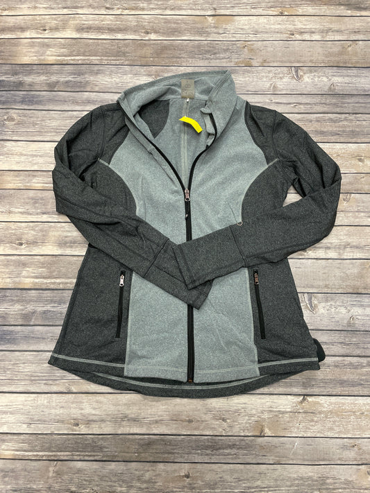 Athletic Jacket By Calico In Grey, Size: L