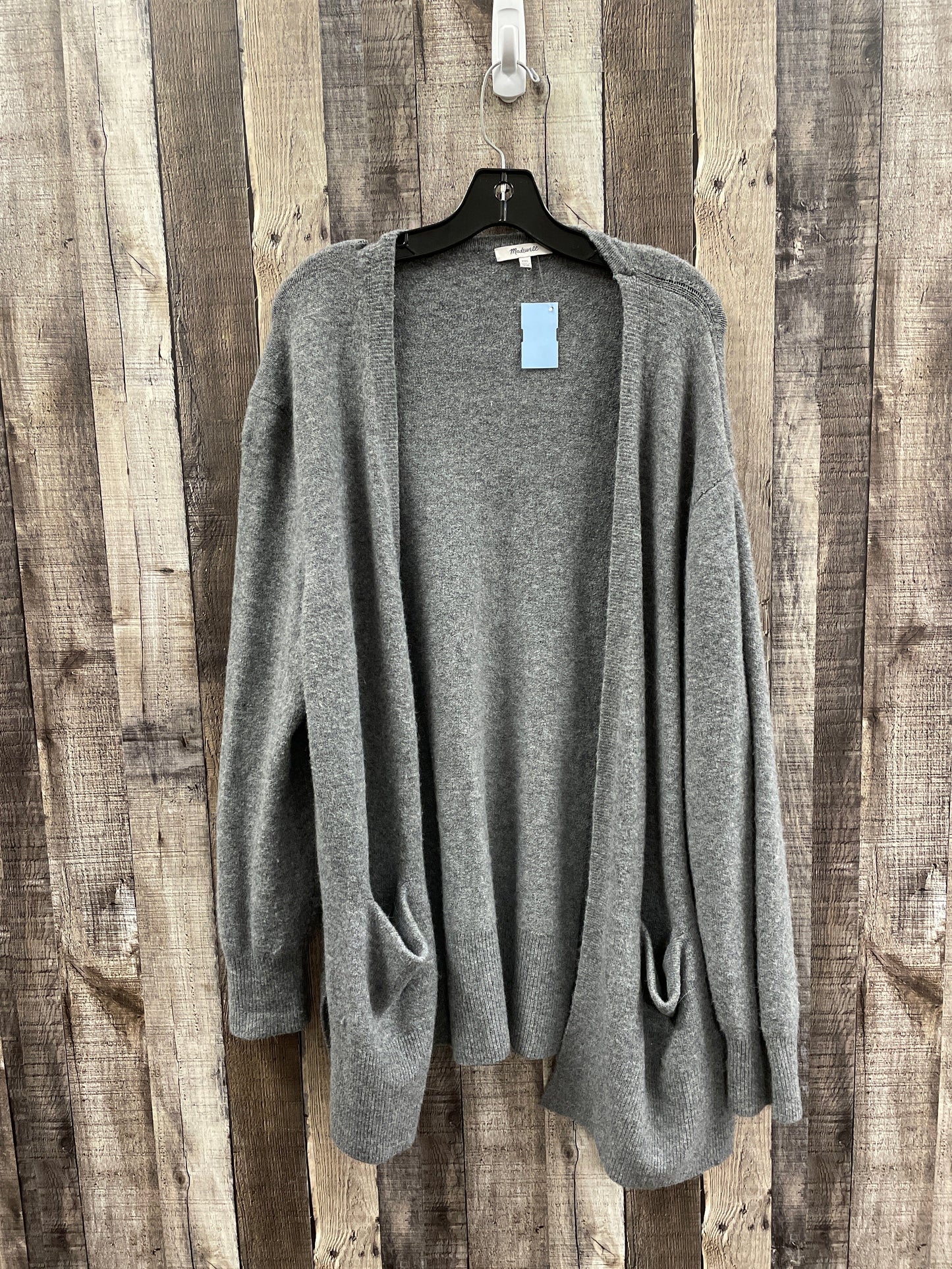 Sweater Cardigan By Madewell In Grey, Size: Xxl