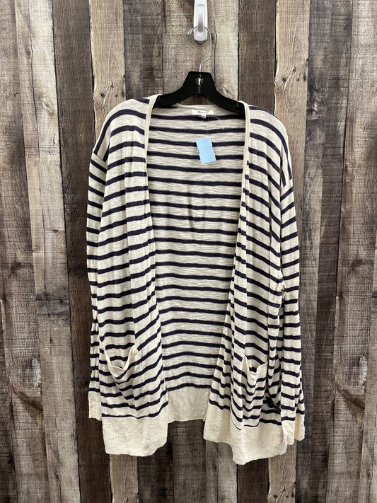 Sweater Cardigan By Madewell In Striped Pattern, Size: 2x