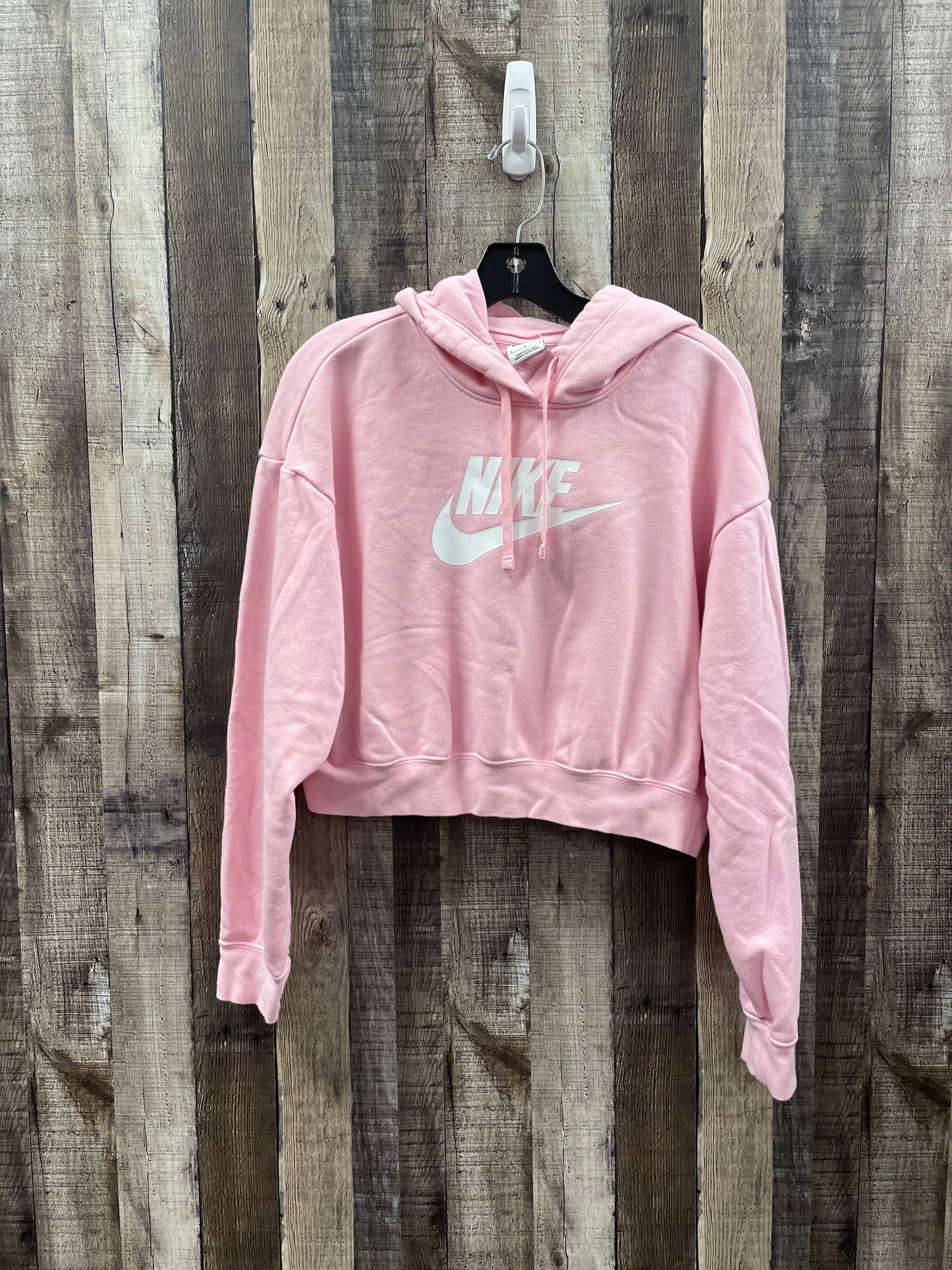 Sweatshirt Hoodie By Nike Apparel In Pink, Size: S