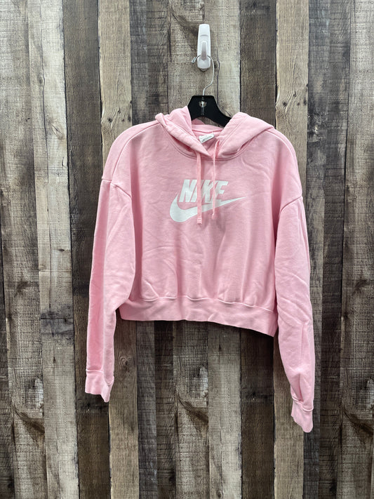 Sweatshirt Hoodie By Nike Apparel In Pink, Size: S