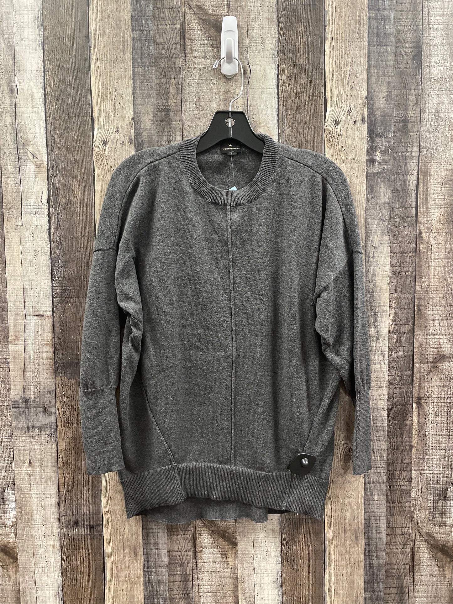 Sweater By Worthington In Grey, Size: S