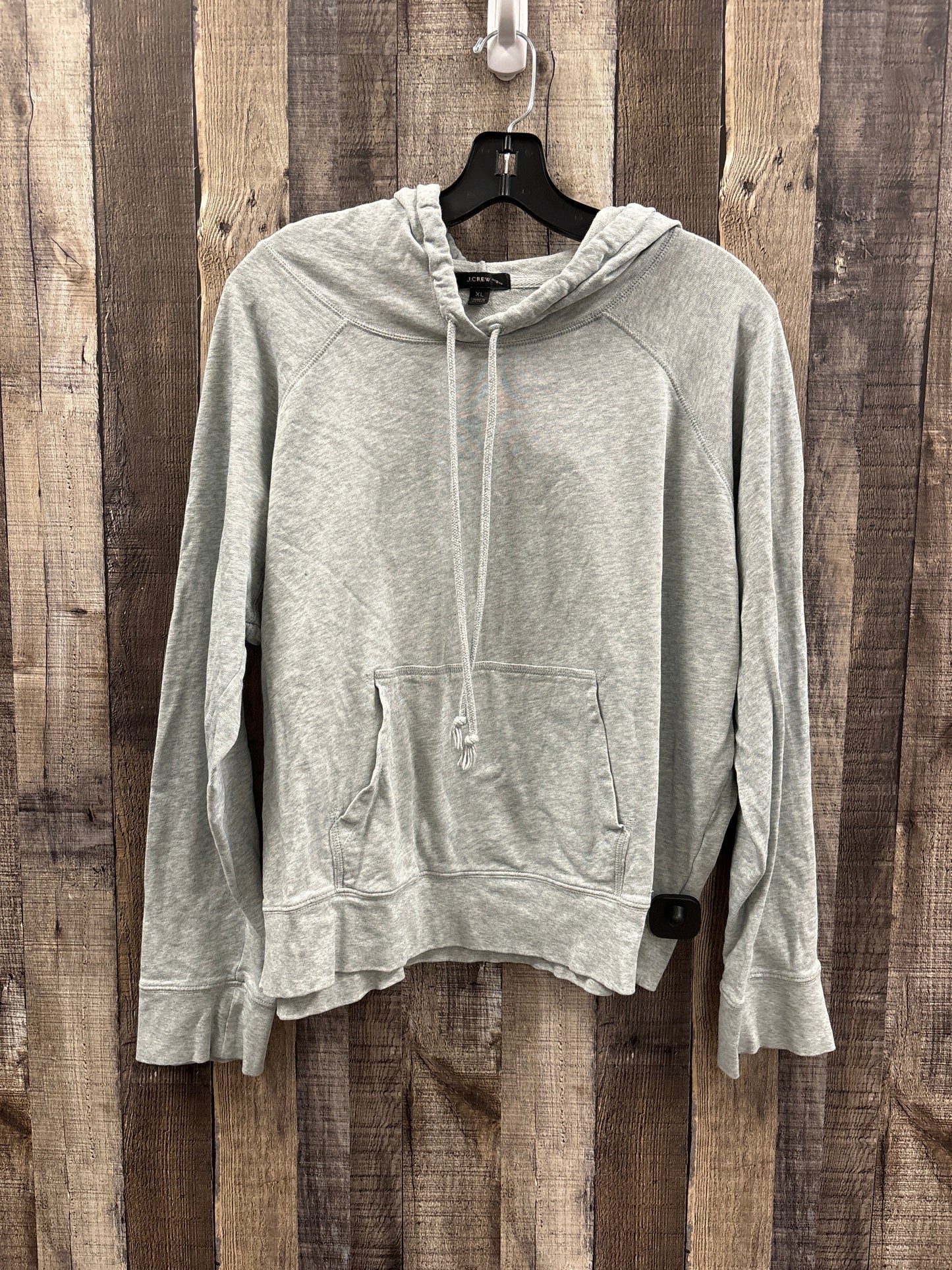 Sweatshirt Hoodie By J. Crew In Grey, Size: Xl