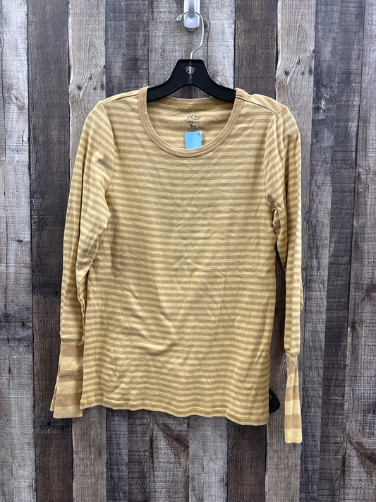 Top Long Sleeve By J. Crew In Gold, Size: Xl