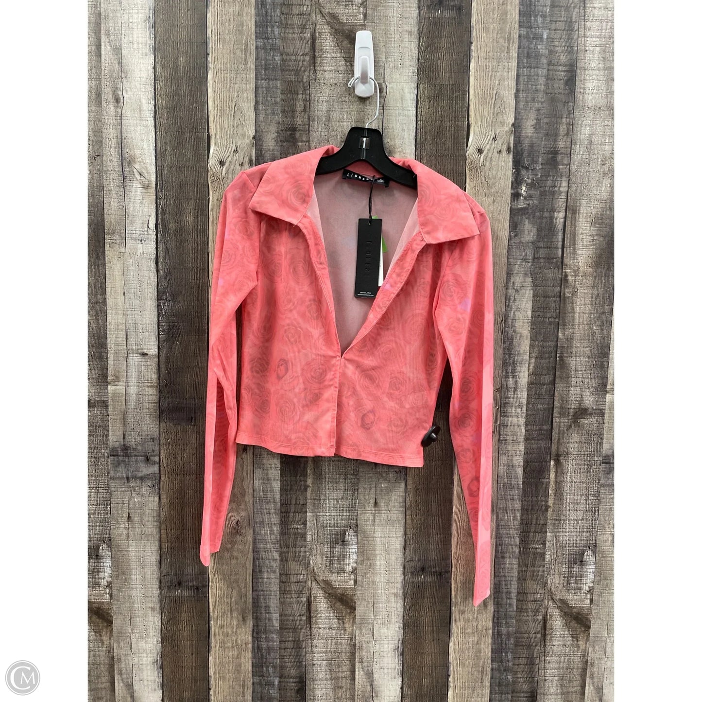 Top Long Sleeve By Cmf In Pink, Size: S