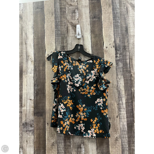 Top Short Sleeve By Forever 21 In Floral Print, Size: S
