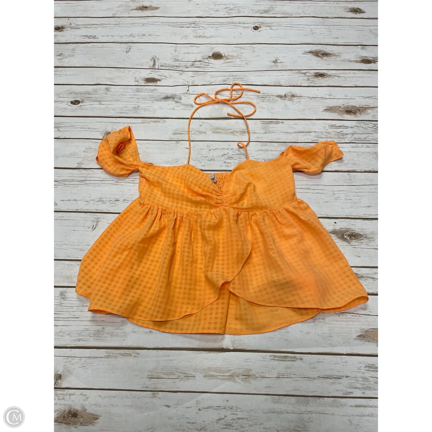 Top Sleeveless By Urban Outfitters In Orange, Size: M