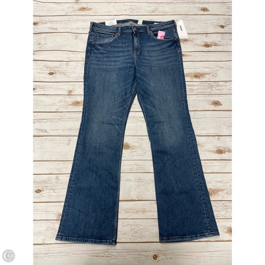 Jeans Boot Cut By H&m In Blue, Size: 18