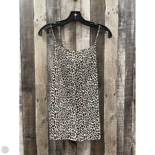 Top Sleeveless By Loft In Animal Print, Size: S