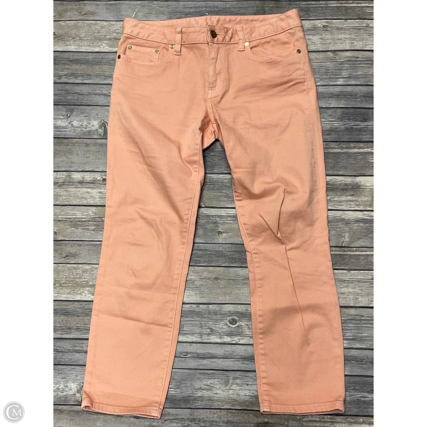 Jeans Designer By Tory Burch In Peach, Size: 6