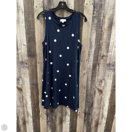Dress Casual Midi By Loft In Polkadot Pattern, Size: Lp