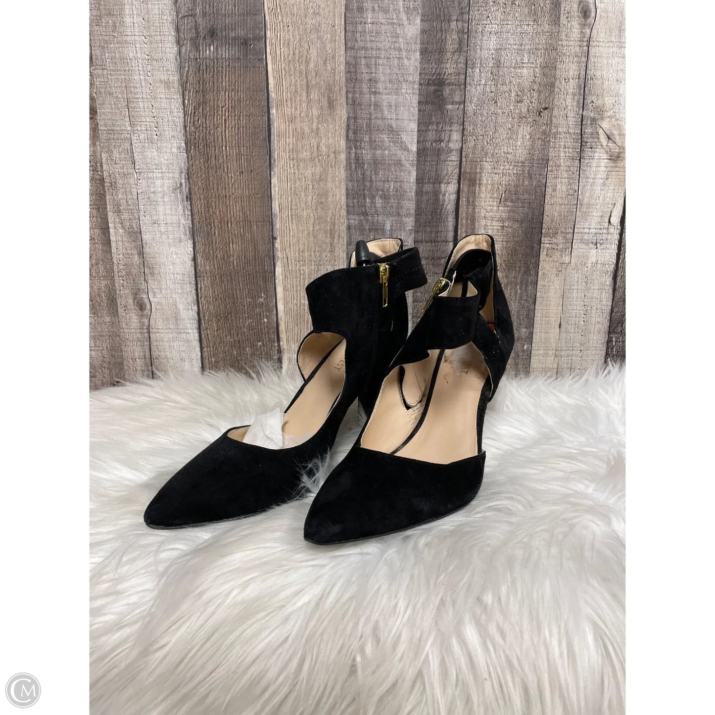 Sandals Heels Stiletto By Nine West In Black, Size: 10