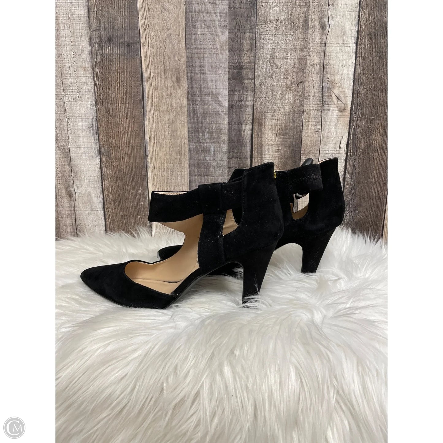 Sandals Heels Stiletto By Nine West In Black, Size: 10