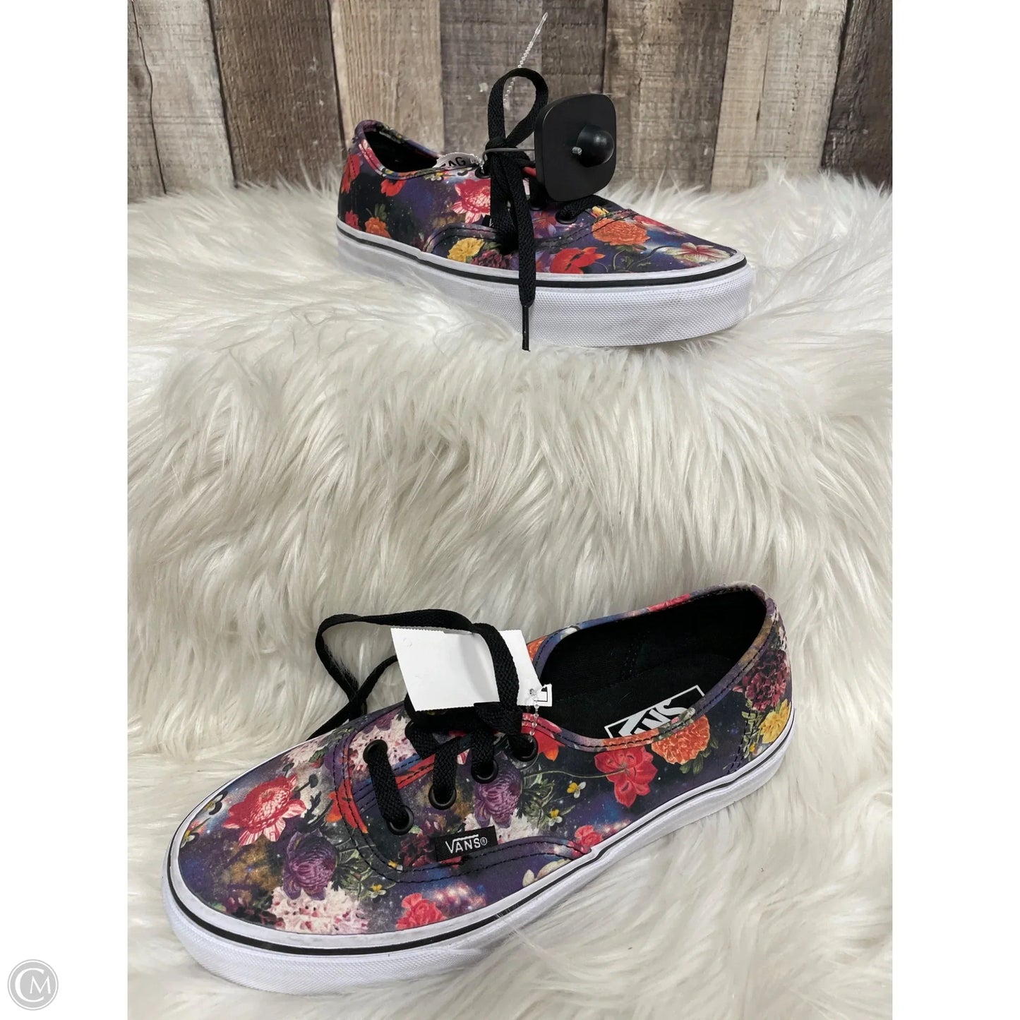 Shoes Sneakers By Vans In Floral Print, Size: 7