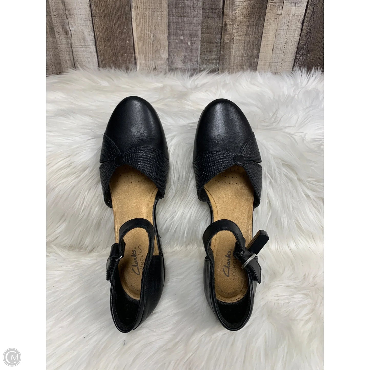 Shoes Heels Block By Clarks In Black, Size: 10