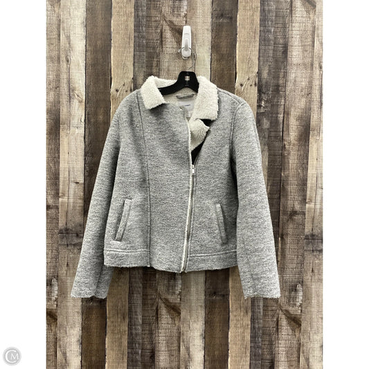 Jacket Moto By Old Navy In Grey, Size: L