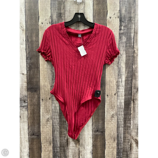 Bodysuit By Shein In Red, Size: L