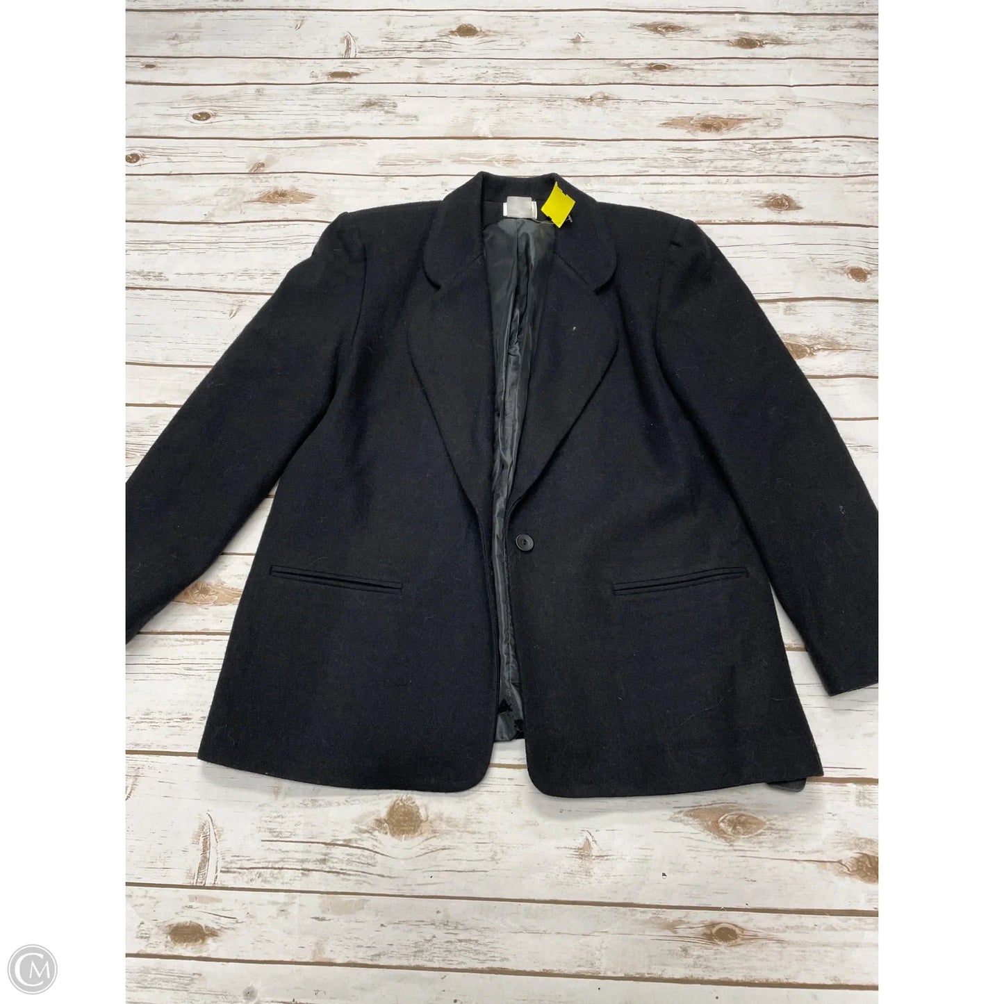 Blazer By Leslie Fay In Black, Size: L