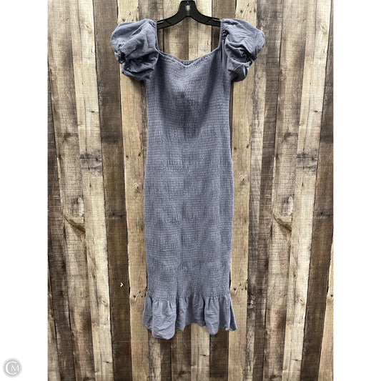 Dress Casual Midi By Baltic Born In Blue, Size: M