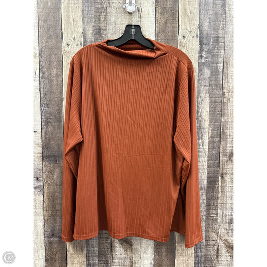 Top Long Sleeve By Future Collective In Brown, Size: 2x