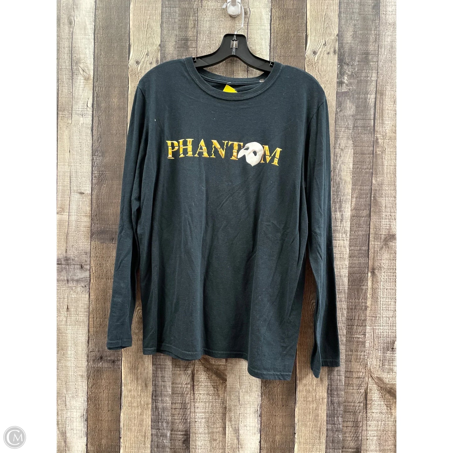 Top Long Sleeve By Cme In Black, Size: M