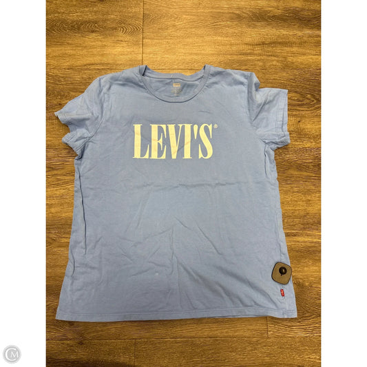 Top Short Sleeve By Levis In Blue, Size: Xl