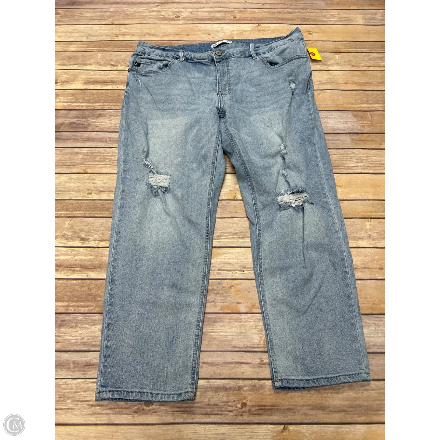 Jeans Straight By Kancan In Blue, Size: 22