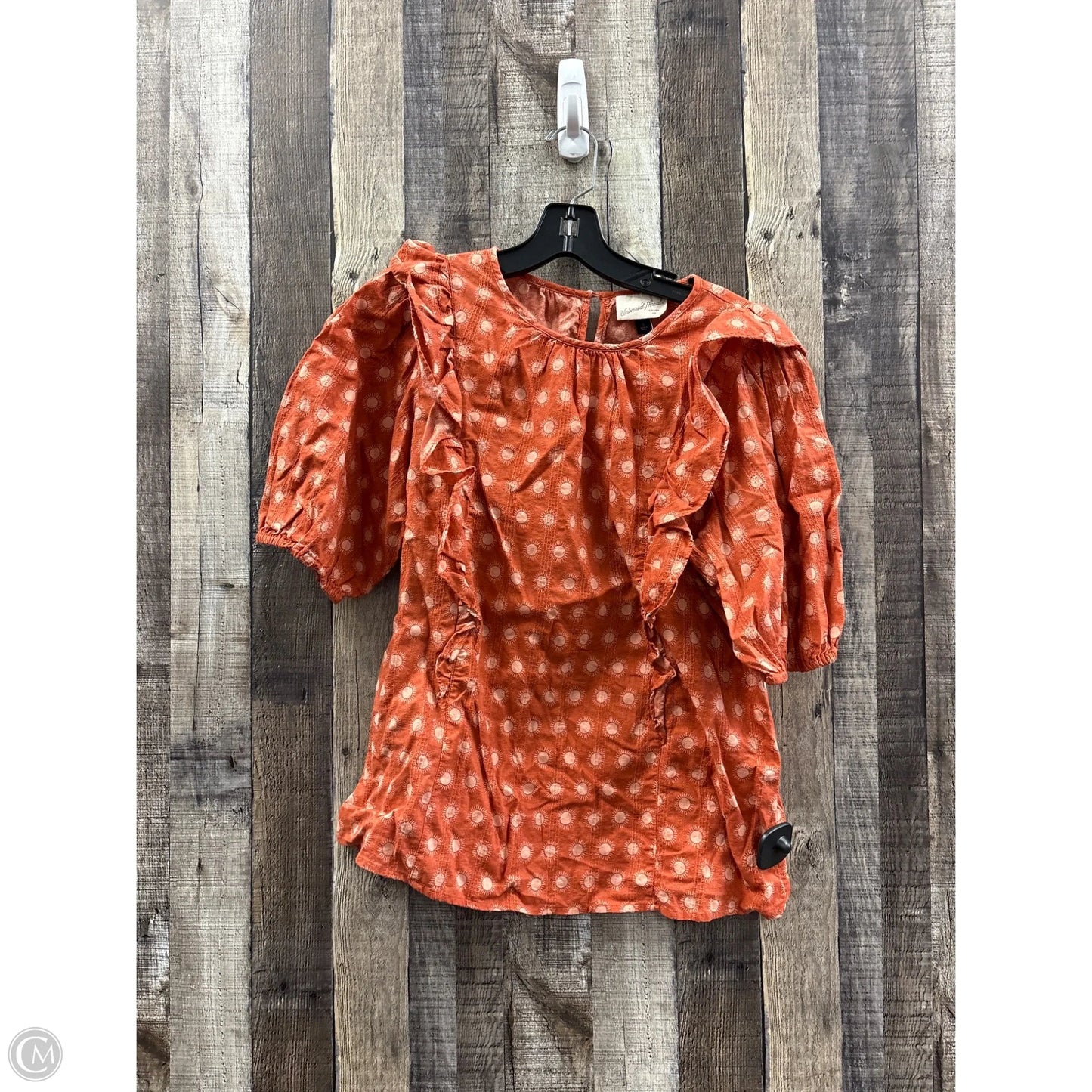 Top Short Sleeve By Universal Thread In Orange, Size: S