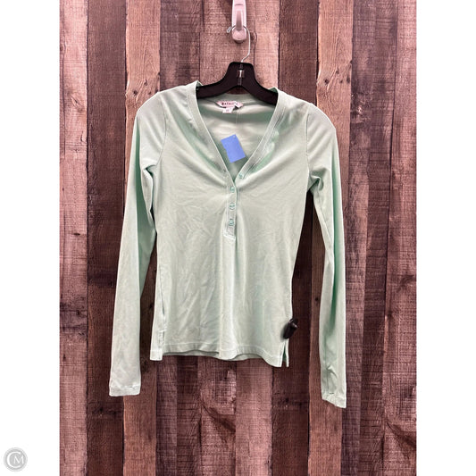 Top Long Sleeve By Athleta In Green, Size: Xxs