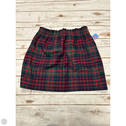 Skirt Mini & Short By J. Crew In Plaid Pattern, Size: 8