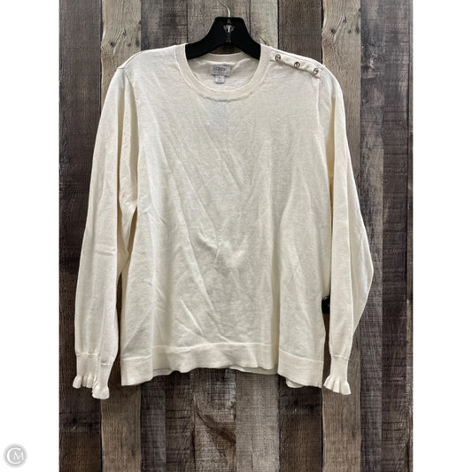 Sweater By J. Crew In Cream, Size: L
