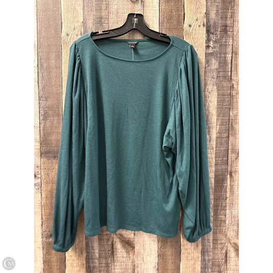 Top Long Sleeve By Ann Taylor In Green, Size: Xl