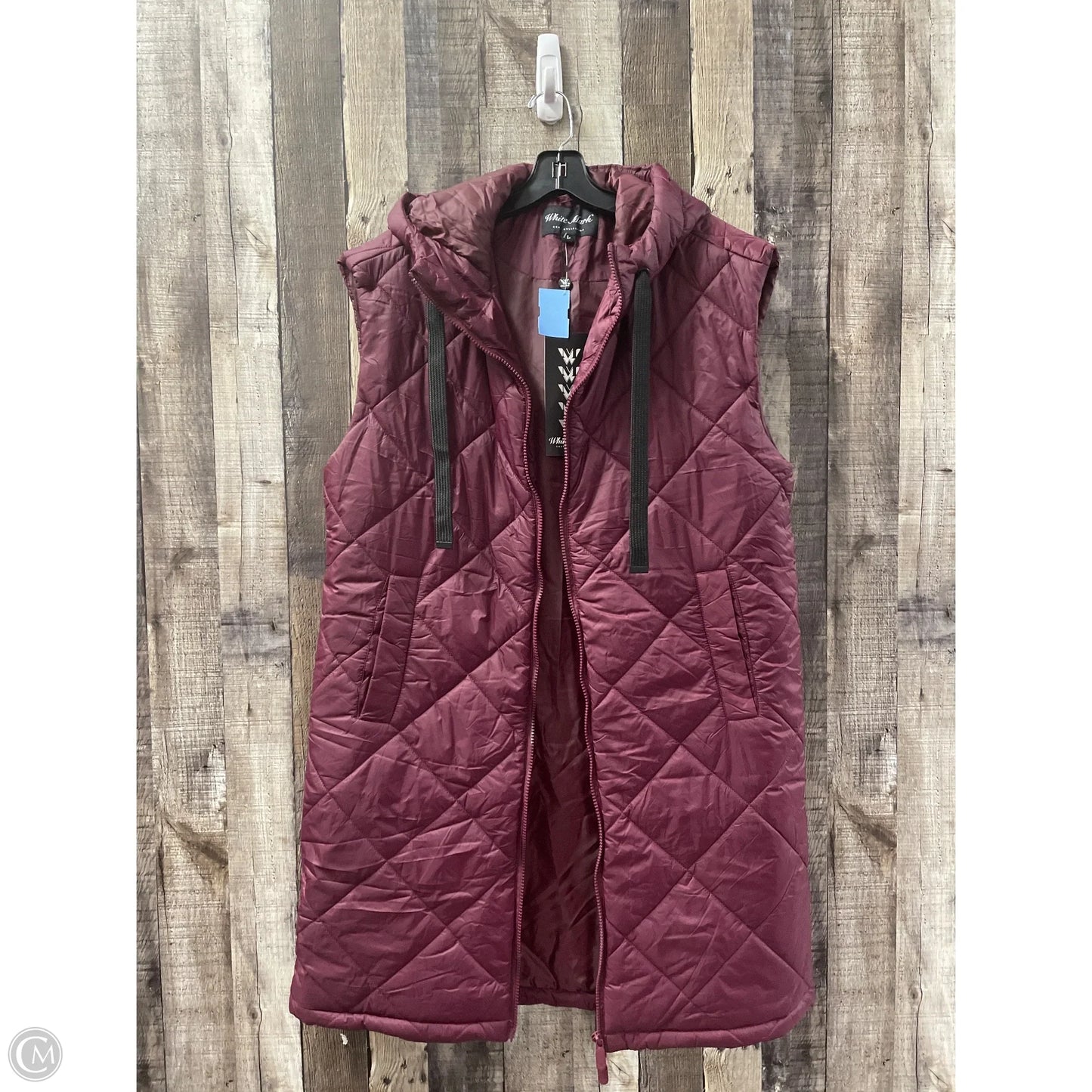 Vest Puffer & Quilted By White Mark In Red, Size: L