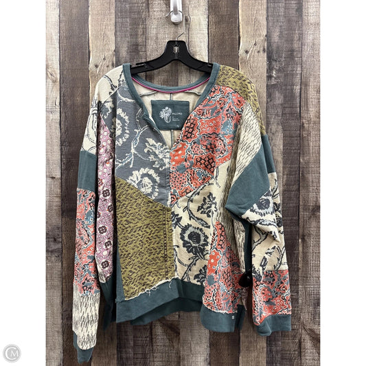 Sweatshirt Crewneck By Pilcro In Multi-colored, Size: Xl