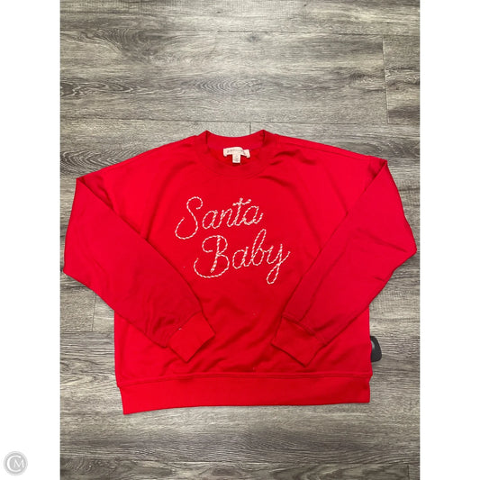 Sweatshirt Crewneck By Philosophy In Red, Size: Sp