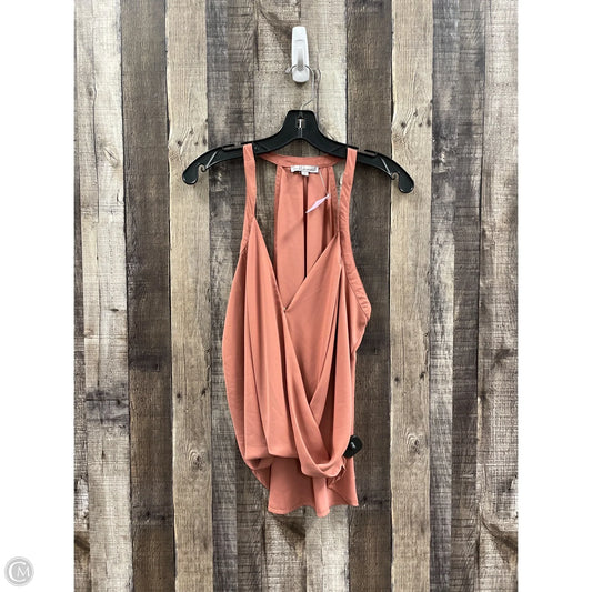 Top Sleeveless By Wishlist In Pink, Size: L