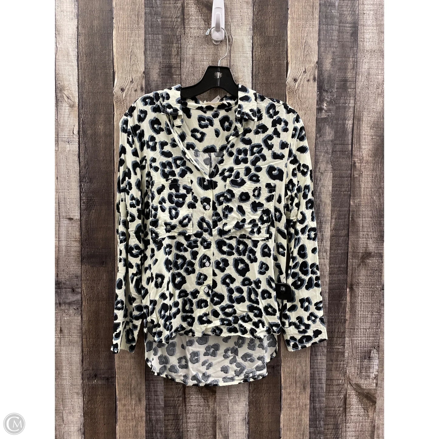 Top Long Sleeve By Cme In Animal Print, Size: S
