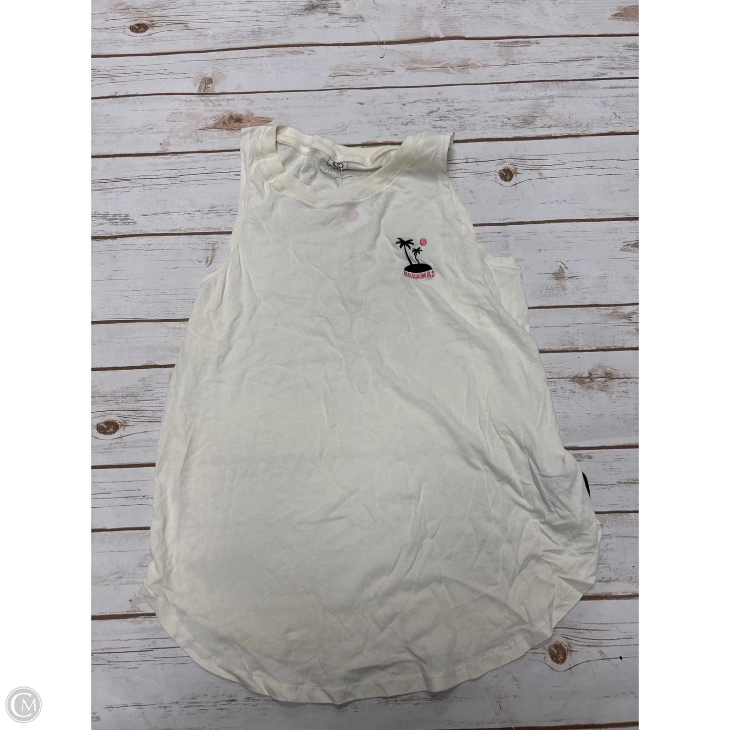 Top Sleeveless By Rip Curl In Cream, Size: L