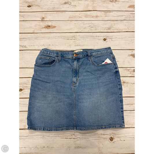Skirt Mini & Short By Universal Thread In Blue Denim, Size: 12
