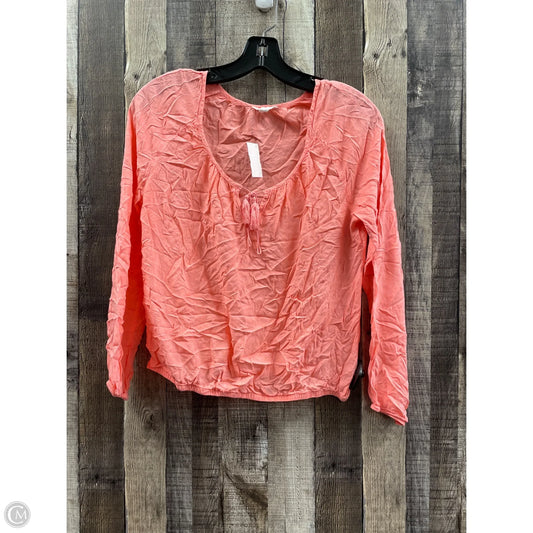 Top Long Sleeve By Aeropostale In Pink, Size: M