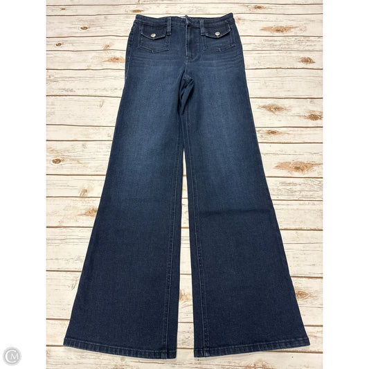 Jeans Flared By Nine West In Blue Denim, Size: 10