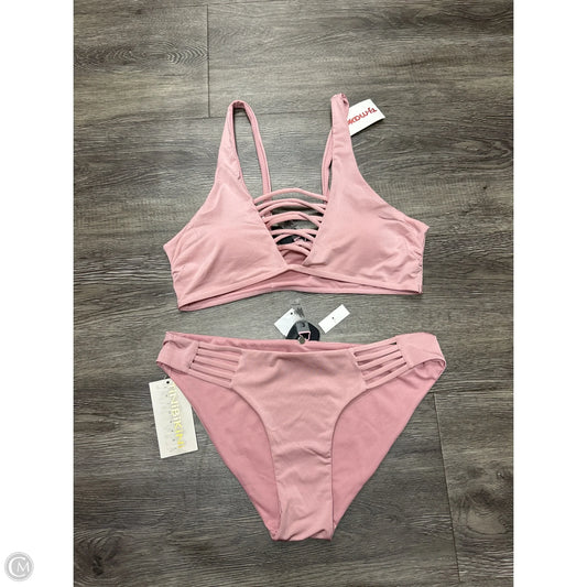 Swimsuit 2pc By Cme In Pink, Size: L