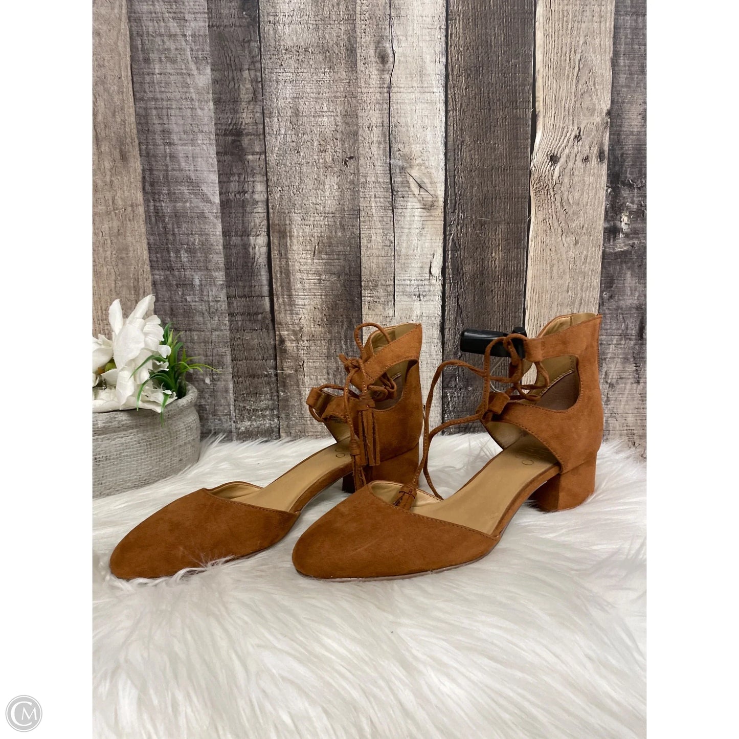 Shoes Heels Block By Franco Sarto In Camouflage Print, Size: 6.5