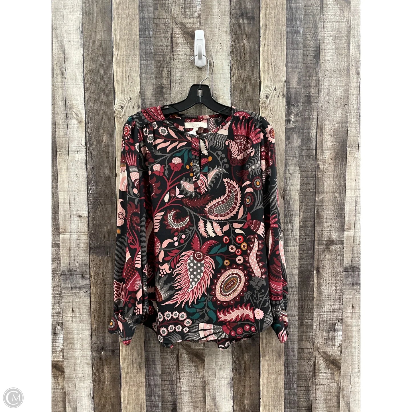 Top Long Sleeve By Loft In Multi-colored, Size: Xs