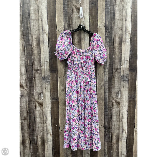 Dress Casual Maxi By Lush In Floral Print, Size: S