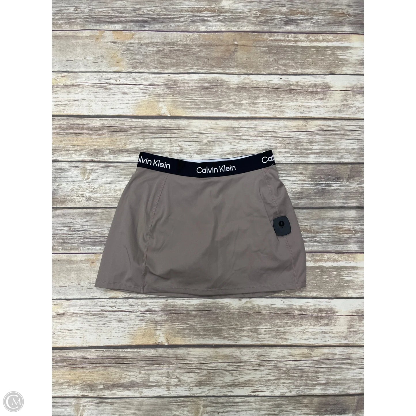 Athletic Skirt By Calvin Klein In Tan, Size: S