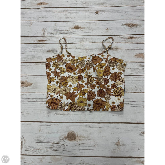 Top Sleeveless By C And C In Brown, Size: S